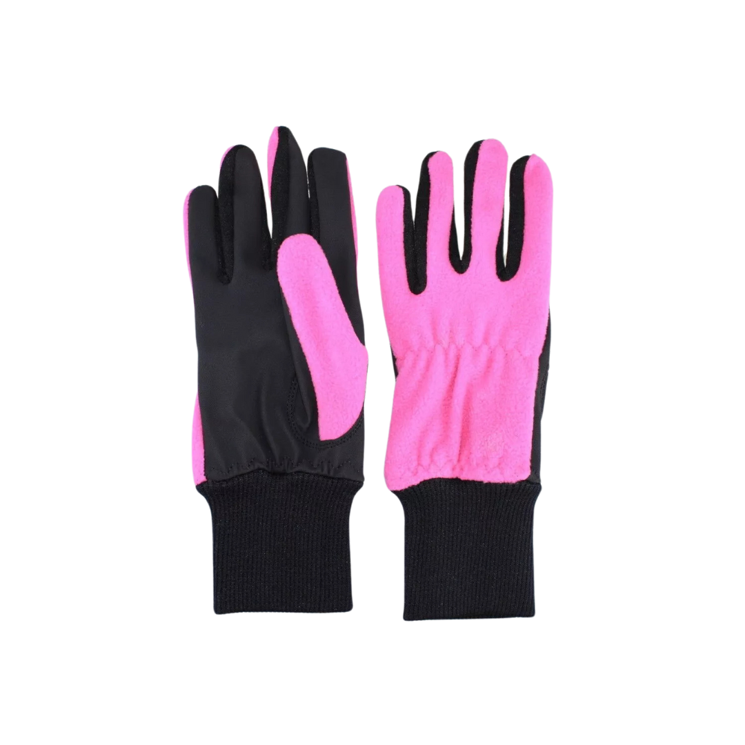 Ladies WINTER Polar Fleece Golf Glove Pink Pair