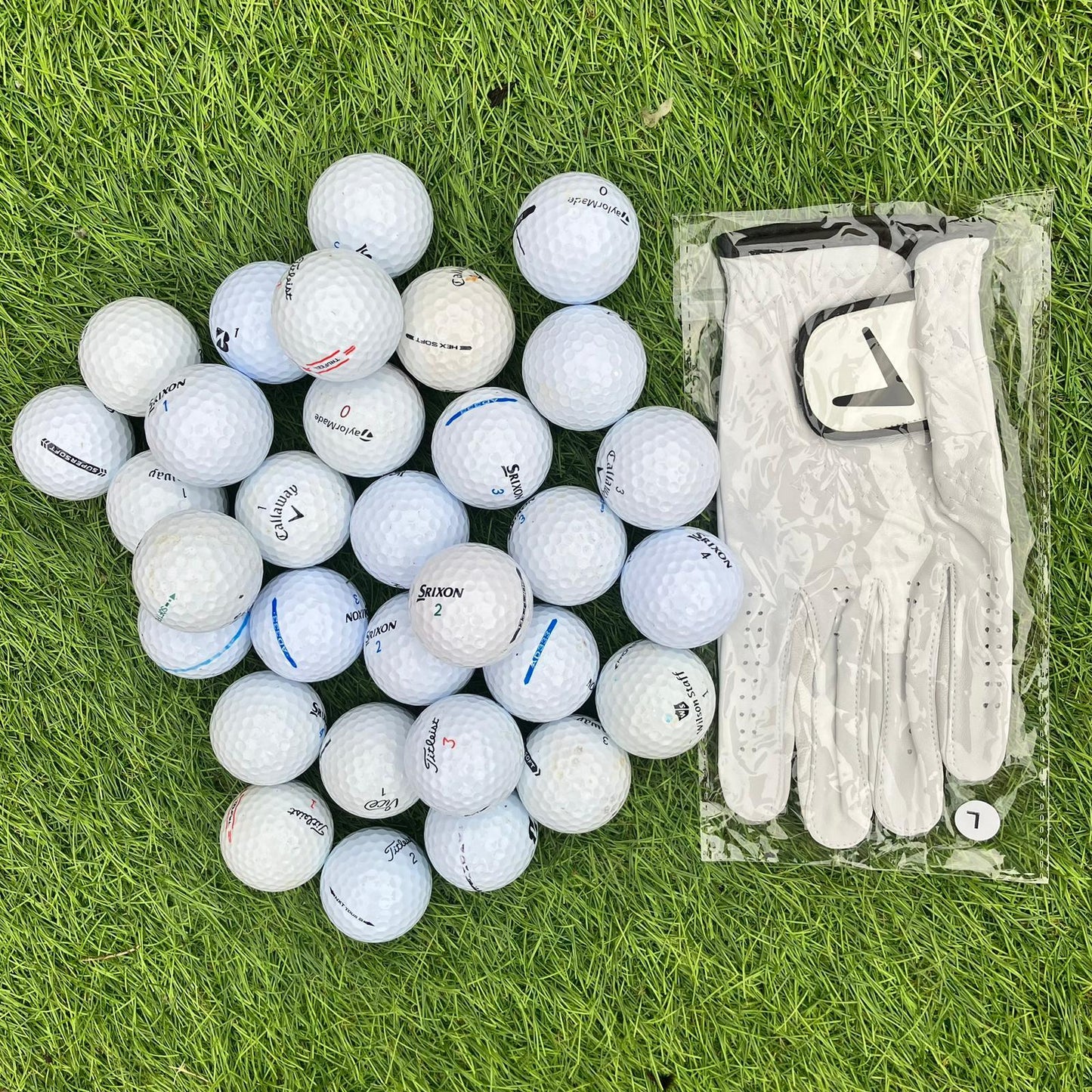 Golf Bundle 30 balls A/B quality with free leather glove BEST SELLER