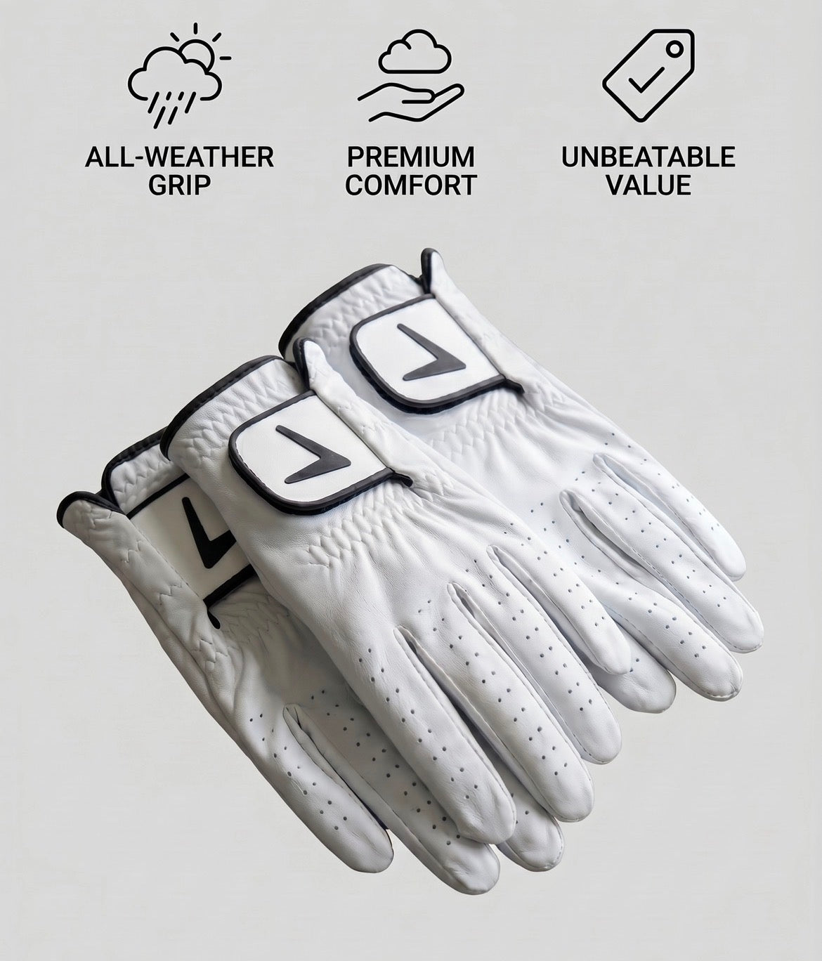 Golf Starter Pack | 40 Recycled Balls | 20 Tees | 3 Gloves | Great Value