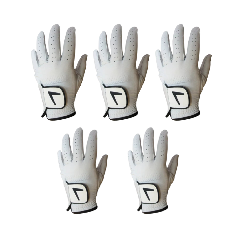 Winter special  PREMIUM LEATHER GOLF Glove Bundle 5 gloves FOR 12.99