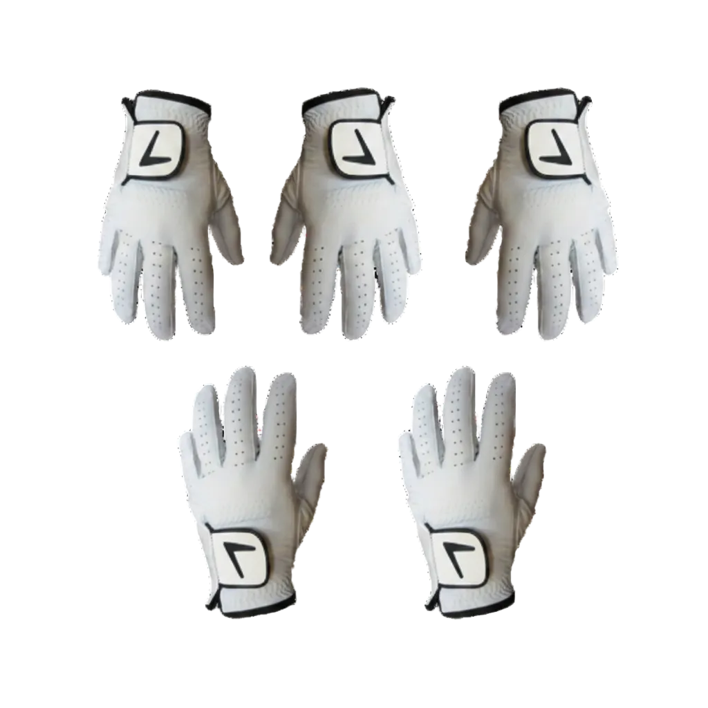 PREMIUM LEATHER GOLF Glove Bundle 5 gloves FOR £19.99