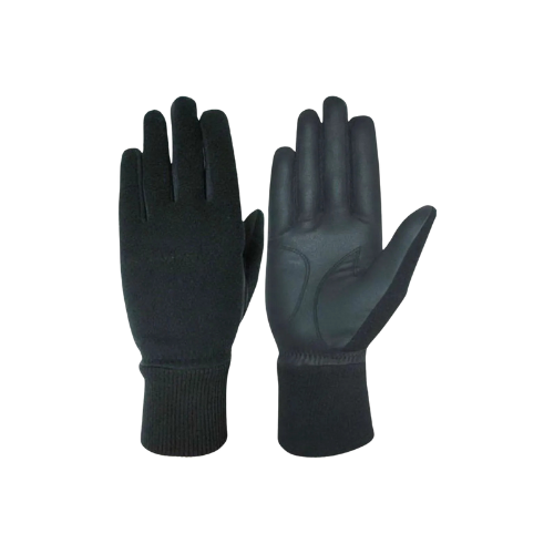 Mens WINTER Polar Fleece Golf Glove Black Pair