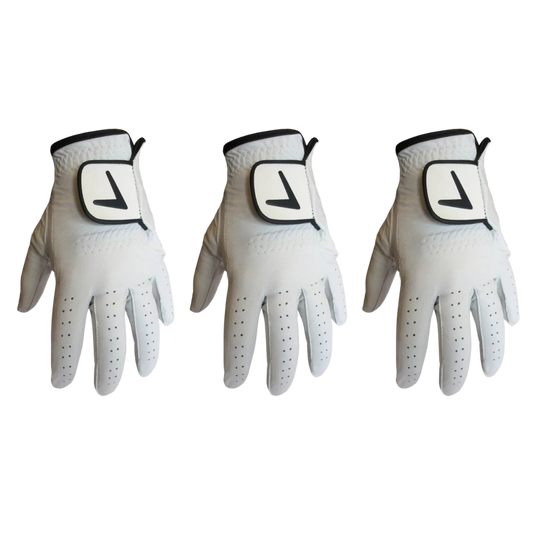 Three LEATHER GOLF Glove Bundle