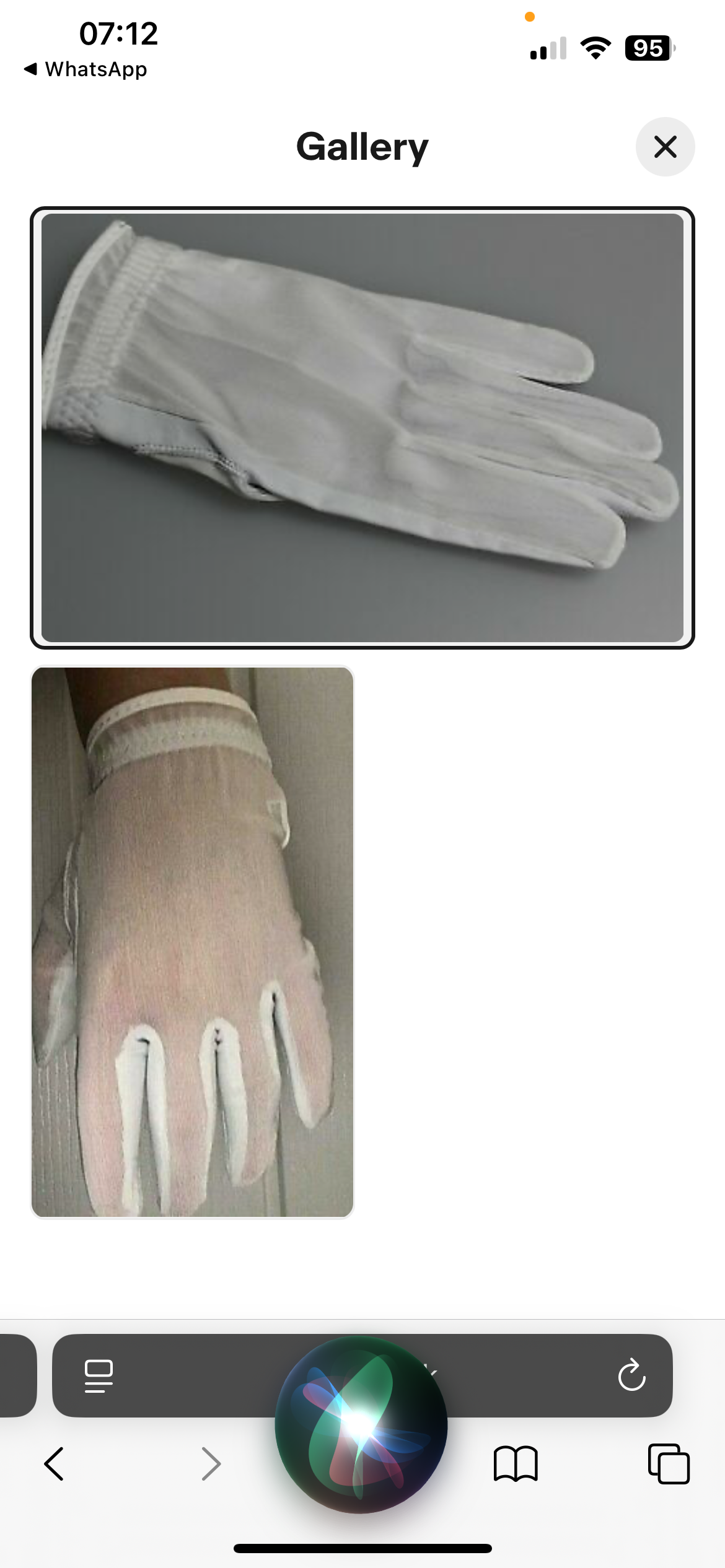 Brand new ladies tan through gloves