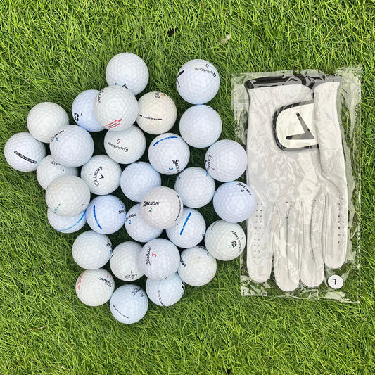 Winter Special offer bundle 30 balls with free leather glove  (Grade A balls)