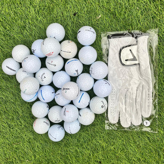 Winter Golf Bundle 30 balls A/B quality with free leather glove BEST WINTER SELLER